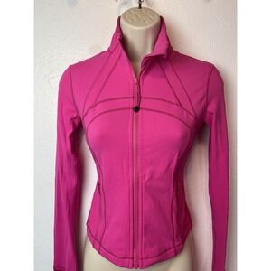 Lululemon Discontinued Define Jacket Sonic Pink Women Size 4 Athletic Slim